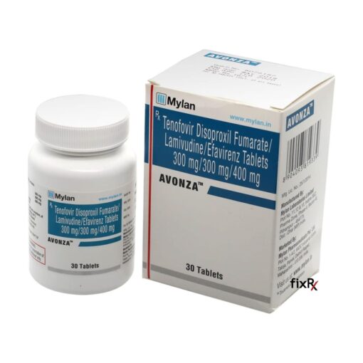 Buy Tenofovir Disoproxil Fumarate + Lamivudine + Efavirenz (Viread + Epivir + Sustiva) generic 'Avonza' at an affordable cost. It's used to treat HIV-1, and is produced by Mylan Pharmaceuticals® in an FDA approved factory in India.