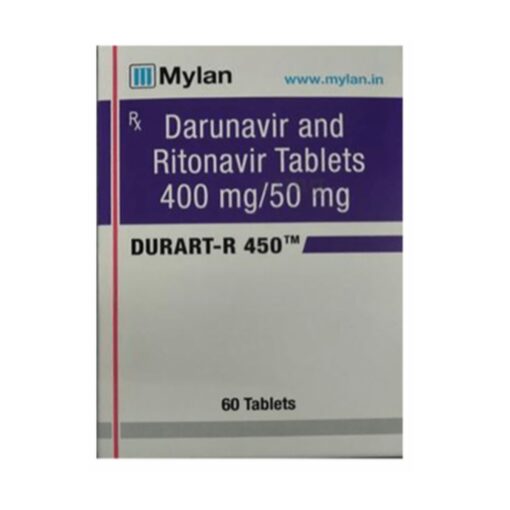 Buy Prezista + Norvir (darunavir + ritonavir) generic 'Durart-R 450' at an affordable cost. It's used to treat HIV-1, and produced by Mylan Pharmaceuticals® in an FDA approved factory in India.