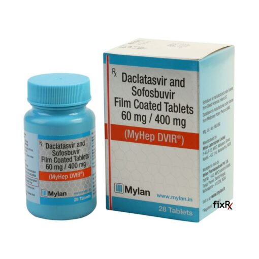 Buy generic Sovaldi + Daklinza (Sofosbuvir + Daclatasvir) 'MyHep DVIR' at an affordable cost. It's produced under license by Mylan Pharmaceuticals® of the USA, an FDA approved manufacturer. Additionally, 'MyHep DVIR' holds quality assurance certification.