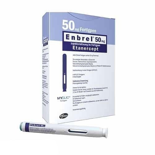 Buy Enbrel 50 MG (Etanercept) (2 pens) at an affordable cost. It's used to treat autoimmune diseases. Enbrel® is produced by Pfizer Inc®, and sourced from authorized distributors in countries where drug costs are low.