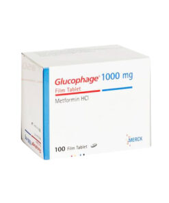 Buy Metformin 1000 MG (Glucophage brand) (100 tabs) at an affordable cost. It's used to treat high blood sugar levels and to help prevent complications in patients with type 2 diabetes. Glucophage® is produced by Merck & Co Inc®, and sourced from authorized distributors in countries where drug costs are low.