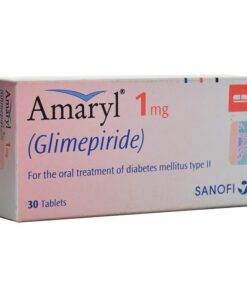 Buy Glimepiride 1 MG (Amaryl brand) (30 tabs) at an affordable cost. It's used to treat high blood sugar level in patients with type 2 diabetes. Amaryl® is produced by Sanofi S.A.®, and sourced from authorized distributors in countries where drug costs are low.
