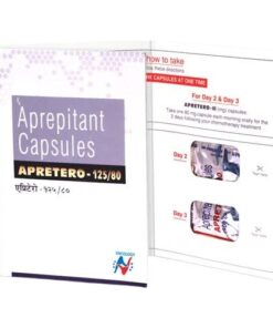 Buy Emend (aprepitant) generic 'Apretero' at an affordable cost. It's used to prevent nausea and vomiting caused by chemotherapy, and is produced by Hetero Drugs Ltd® in an FDA approved factory in India.