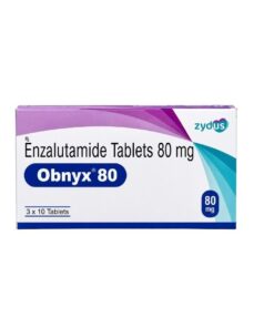 Buy Xtandi (enzalutamide) generic 'Obnyx' at an affordable cost. It's used to treat castration-resistant prostate cancer (CRPC) and metastatic castration-sensitive prostate cancer (mCSPC). It's produced by Zydus Lifesciences Ltd® in a US FDA approved factory in India.
