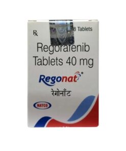 Buy Stivarga (regorafenib) generic 'Regonat' at an affordable cost. It's used to treat metastatic colon and rectal cancer, metastatic gastrointestinal stromal tumors, and hepatocellular carcinoma. It's produced by Natco Pharma Ltd® in an FDA approved factory in India.