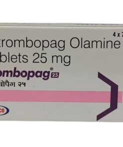 Buy Promacta (aka Revolade) (eltrombopag) generic 'Trombopag' at an affordable cost. It's used to treat thrombocytopenia (low platelet count) and severe aplastic anemia. It's produced by Natco Pharma Ltd® in an FDA approved factory in India.